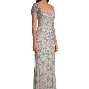 Aidan Mattox mermaid sequin evening gown